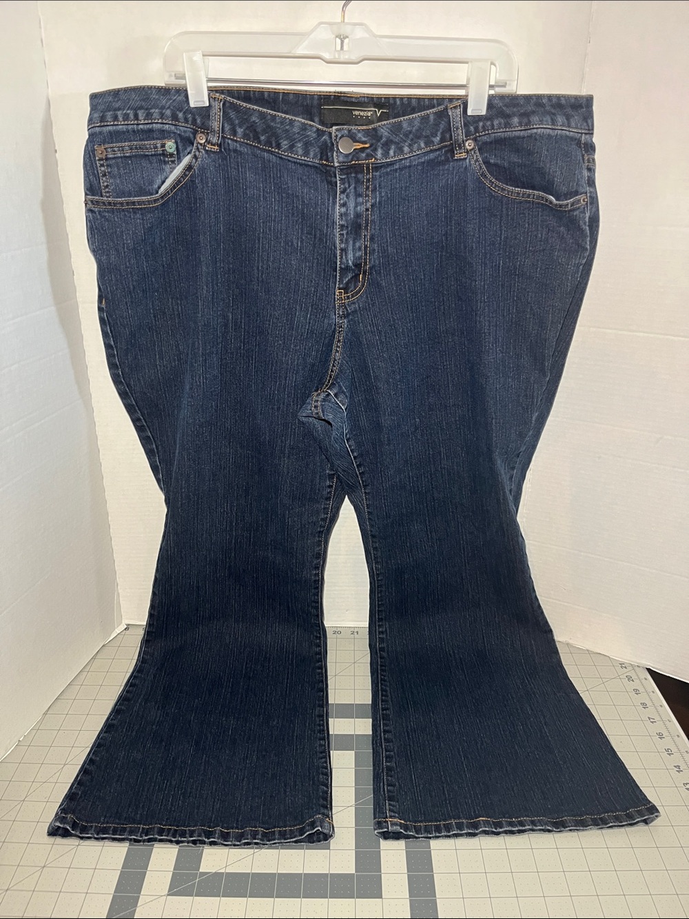 Venezia Dark Blue Flared Jeans